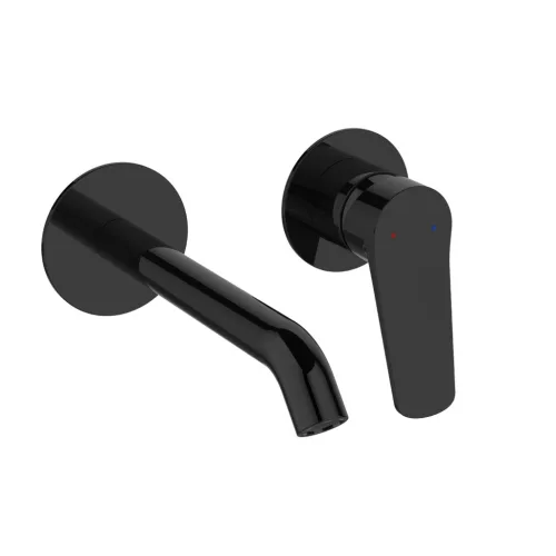 Falba süllyesztett csaptelep, Invena Alonia mosdó csaptelep, fényes fekete BP-70-U04-V