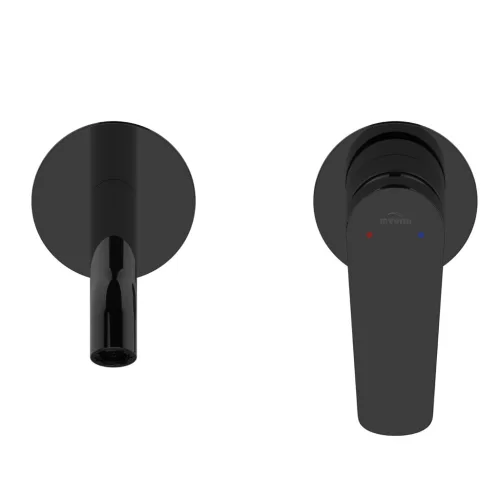 Falba süllyesztett csaptelep, Invena Alonia mosdó csaptelep, fényes fekete BP-70-U04-V