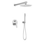 Falba süllyesztett csaptelep, Invena Alonia zuhanyszett, króm BS-70-001-V