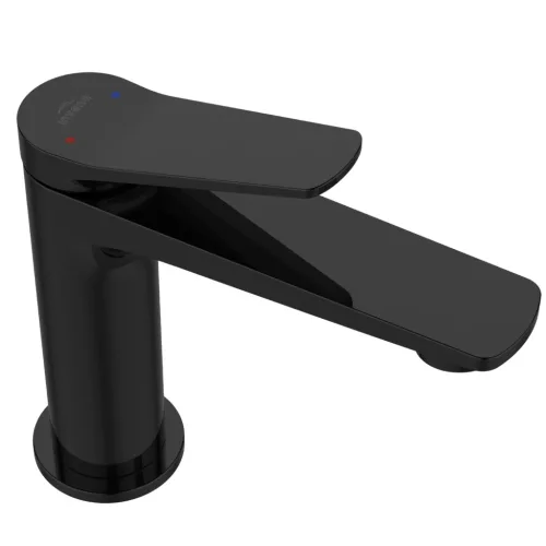 Mosdó csaptelep, Invena Alonia mosdó csaptelep, fényes fekete BU-70-004-V