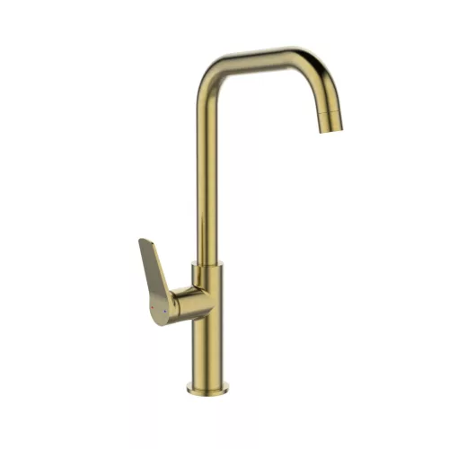 Mosogató csaptelep, Invena Alonia mosogató csaptelep, szálcsiszolt arany BZ-70-009-V