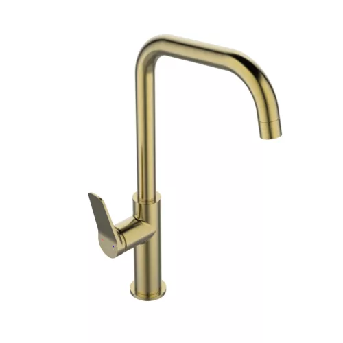 Mosogató csaptelep, Invena Alonia mosogató csaptelep, szálcsiszolt arany BZ-70-009-V