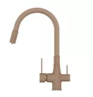 Mosogató csaptelep, Invena Glamour mosogató csaptelep vízszűrővel, bézs BZ-02-F03-V