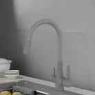 Mosogató csaptelep, Invena Glamour mosogató csaptelep vízszűrővel, szürke BZ-02-F05-V
