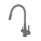 Mosogató csaptelep, Invena Glamour mosogató csaptelep vízszűrővel, szürke BZ-02-F05-V