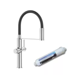  Mosogató csaptelep, Invena Perisa mosogató csaptelep vízszűrővel, króm BZ-51-F08-V