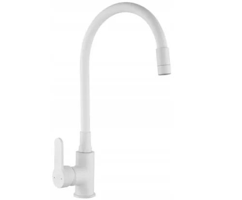 Mosogató csaptelep, Invena Ksanti Slim 2F mosogató csaptelep, fehér BZ-37-002-L