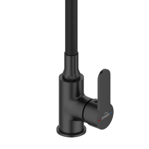 Mosogató csaptelep, Invena Ksanti Slim 2F mosogató csaptelep, fekete BZ-37-004-L