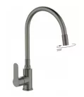 Mosogató csaptelep, Invena Ksanti Slim 2F mosogató csaptelep, grafitszürke BZ-37-005-L