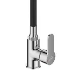 Mosogató csaptelep, Invena Ksanti Slim 2F mosogató csaptelep, fekete/króm BZ-37-008-L