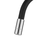 Mosogató csaptelep, Invena Ksanti Slim 2F mosogató csaptelep, fekete/króm BZ-37-008-L