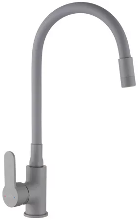 Mosogató csaptelep, Invena Ksanti Slim 2F mosogató csaptelep, szürke BZ-37-023-L