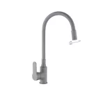 Mosogató csaptelep, Invena Ksanti Slim 2F mosogató csaptelep, szürke BZ-37-023-L