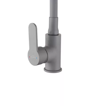 Mosogató csaptelep, Invena Ksanti Slim 2F mosogató csaptelep, szürke BZ-37-023-L