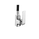 Mosogató csaptelep, Invena Ligaria Eco Start mosogató csaptelep, fekete/króm BZ-39-008-L