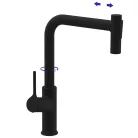 Mosogató csaptelep, Invena Farsala mosogató csaptelep, fekete BZ-40-L04-S