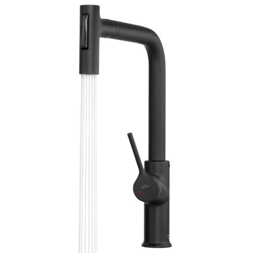 Mosogató csaptelep, Invena Farsala mosogató csaptelep, fekete BZ-40-L04-S