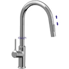 Mosogató csaptelep, Invena Farsala mosogató csaptelep, króm BZ-40-U01-S