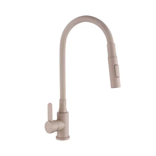 Mosogató csaptelep, Invena Dalis Slim 2F mosogató csaptelep, bézs BZ-64-003-L