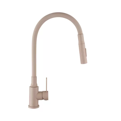 Mosogató csaptelep, Invena Dalis Slim 2F mosogató csaptelep, bézs BZ-64-003-L
