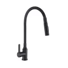 Mosogató csaptelep, Invena Dalis Slim 2F mosogató csaptelep, fekete BZ-64-004-L
