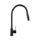 Mosogató csaptelep, Invena Dalis Slim 2F mosogató csaptelep, fekete BZ-64-004-L