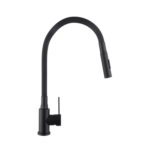 Mosogató csaptelep, Invena Dalis Slim 2F mosogató csaptelep, fekete BZ-64-004-L
