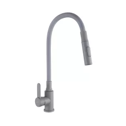   Mosogató csaptelep, Invena Dalis Slim 2F mosogató csaptelep, szürke BZ-64-005-L