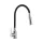 Mosogató csaptelep, Invena Dalis Slim 2F mosogató csaptelep, fekete/inox BZ-64-043-L