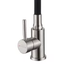 Mosogató csaptelep, Invena Silva mosogató csaptelep, inox/fekete BZ-86-043-L