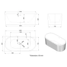 Kád, Invena Glamour kád 170x80 AN-01-120-M