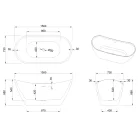 Kád, Invena Astri kád 150x73 AN-03-150-F