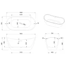 Kád, Invena Astri kád 160x75 AN-03-160-F