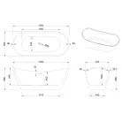 Kád, Invena Astri kád 170x75 AN-03-170-F