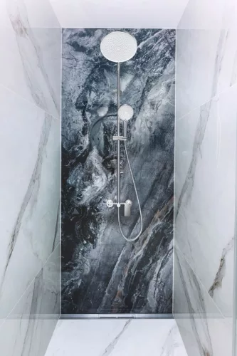 Zuhanyszett, Invena Rikia zuhanyszett zuhany csapteleppel, króm AU-24-B01-G