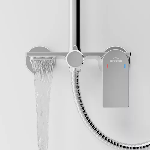 Zuhanyszett, Invena Rikia zuhanyszett zuhany csapteleppel, króm AU-24-B01-G