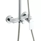 Zuhanyszett, Invena Rikia zuhanyszett zuhany csapteleppel, króm AU-24-B01-G