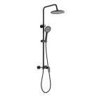 Zuhanyszett, Invena Rikia zuhanyszett zuhany csapteleppel, fekete AU-24-B04-G