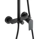 Zuhanyszett, Invena Rikia zuhanyszett zuhany csapteleppel, fekete AU-24-B04-G