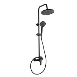   Zuhanyszett, Invena Kalmynos zuhanyszett zuhany csapteleppel, fekete AU-28-004-V