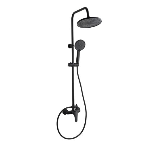 Zuhanyszett, Invena Kalmynos zuhanyszett zuhany csapteleppel, fekete AU-28-004-V