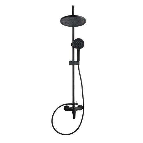 Zuhanyszett, Invena Kalmynos zuhanyszett zuhany csapteleppel, fekete AU-28-004-V