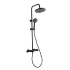 Zuhanyszett, Invena Volos zuhanyszett termosztátos csapteleppel, fekete AU-37-T04-V