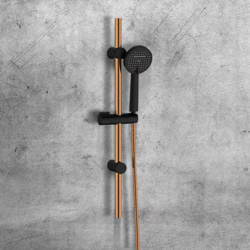 Zuhanyszett, Invena Moonlight zuhanyszett, fekete/rózsaarany AU-77-Z14-V