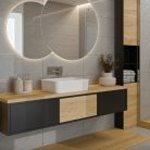 Falba süllyesztett csaptelep, Invena Paros mosdó csaptelep, króm BP-09-U01-L