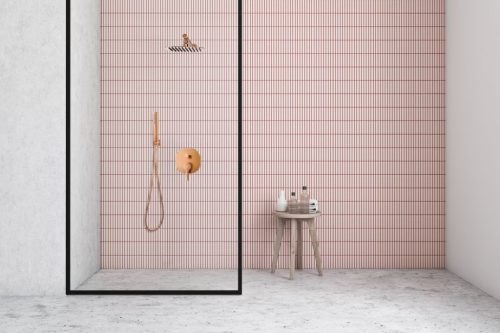 Falba süllyesztett csaptelep, Invena Glamour zuhanyrendszer, réz BS-02-014-V