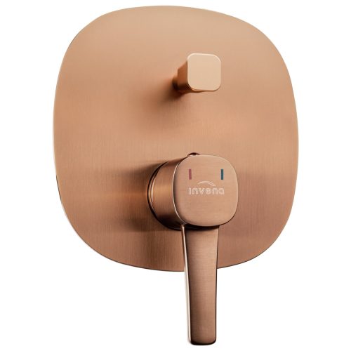 Falba süllyesztett csaptelep, Invena Glamour zuhanyrendszer, réz BS-02-014-V