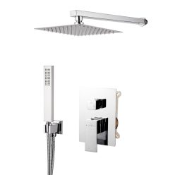   Falba süllyesztett csaptelep, Invena Paros zuhanyrendszer, króm BS-09-001-L