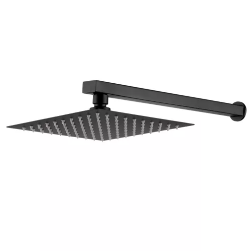 Falba süllyesztett csaptelep, Invena Paros zuhanyrendszer, fekete BS-09-004-L