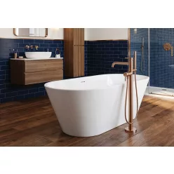   Kád, M-Acryl Victory szabadonálló kád, fehér előlappal 160x76 cm